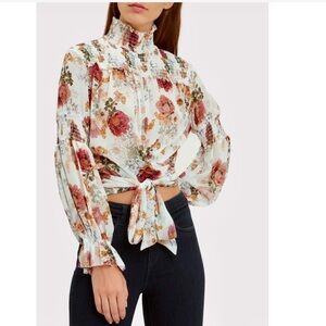 New NICHOLAS Silk Floral Print Blouse